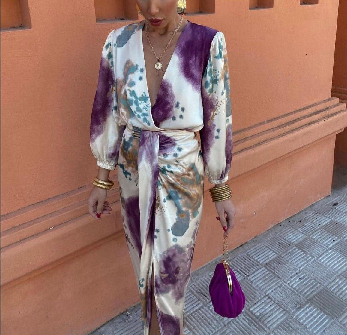 Lea™ - V-Neck Dress