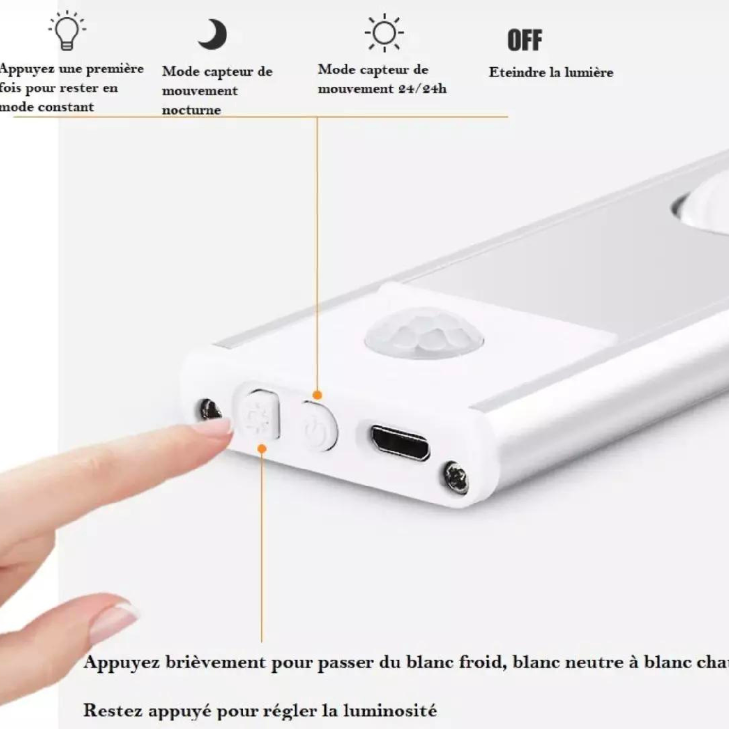 MotionLite™ | Wireless LED lamp with motion sensor