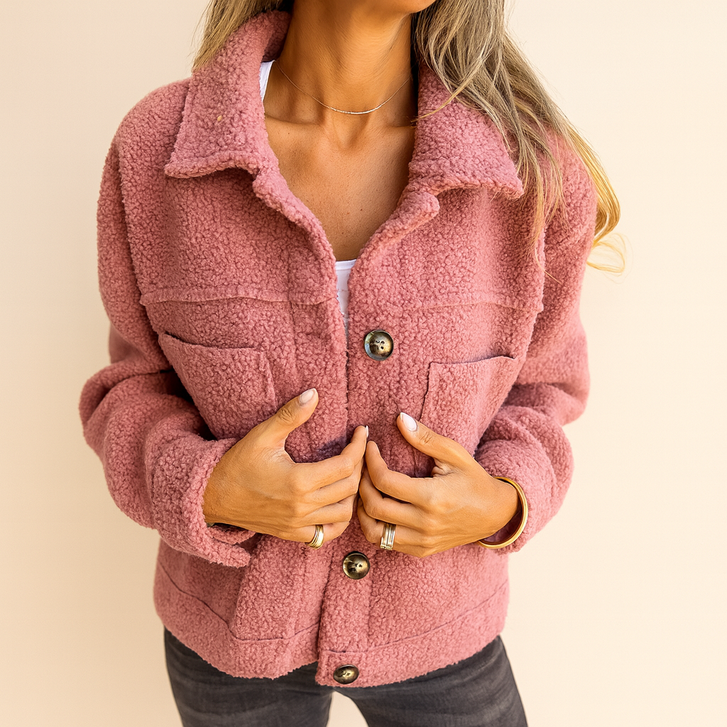 Short jacket with lapels