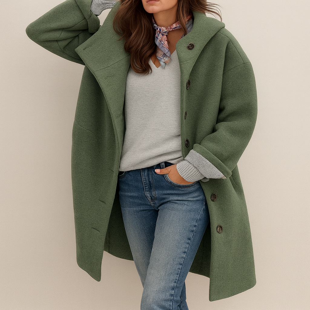 Jessica™ - Long Sleeve Hooded Cardigan Top