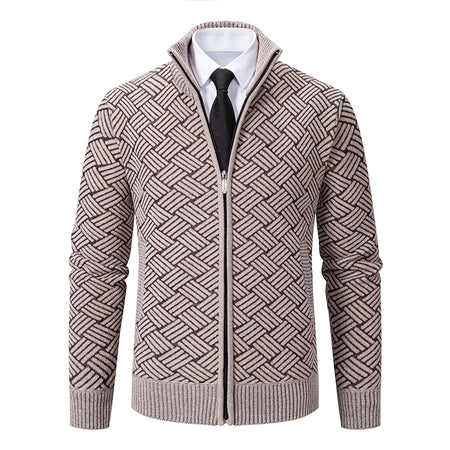 ÉMILE | PULL ZIPPÉ TISSAGE PRESTIGE