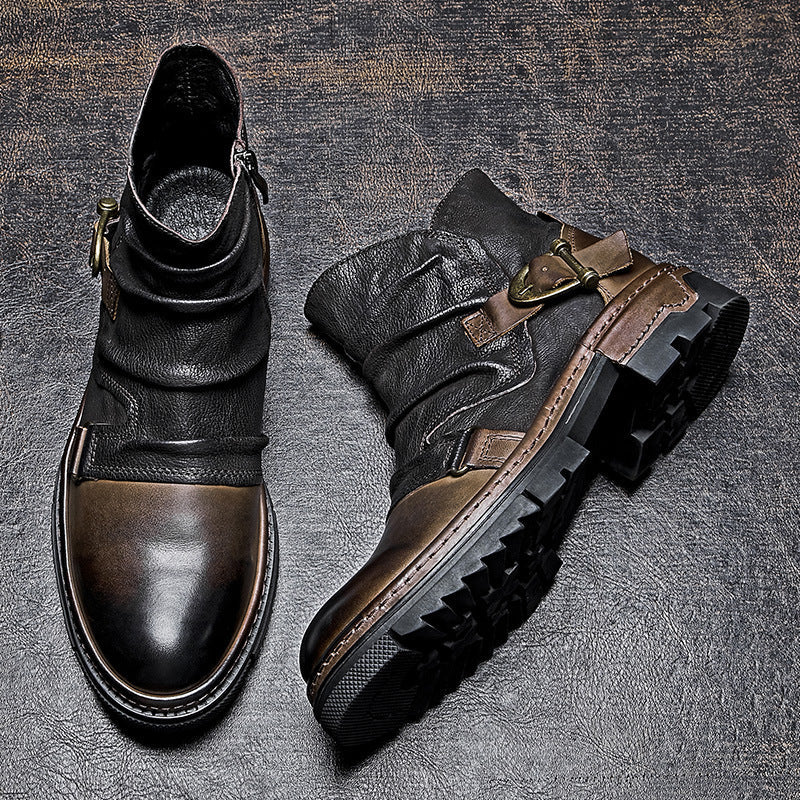 Austen™ | Leather Biker Boots