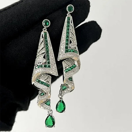 GemAura™ | Vintage Silver Earrings