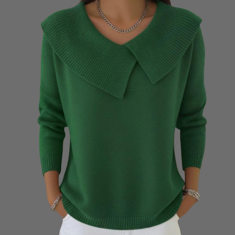 MILA | PULL TRICOTÉ COL ÉLÉGANCESOFT
