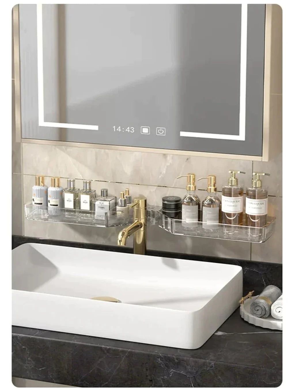 SpaceSaver™ | Elegant corner shelf