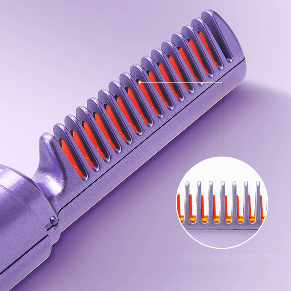 GlamPro™ | 2 in 1 electric hair styling comb